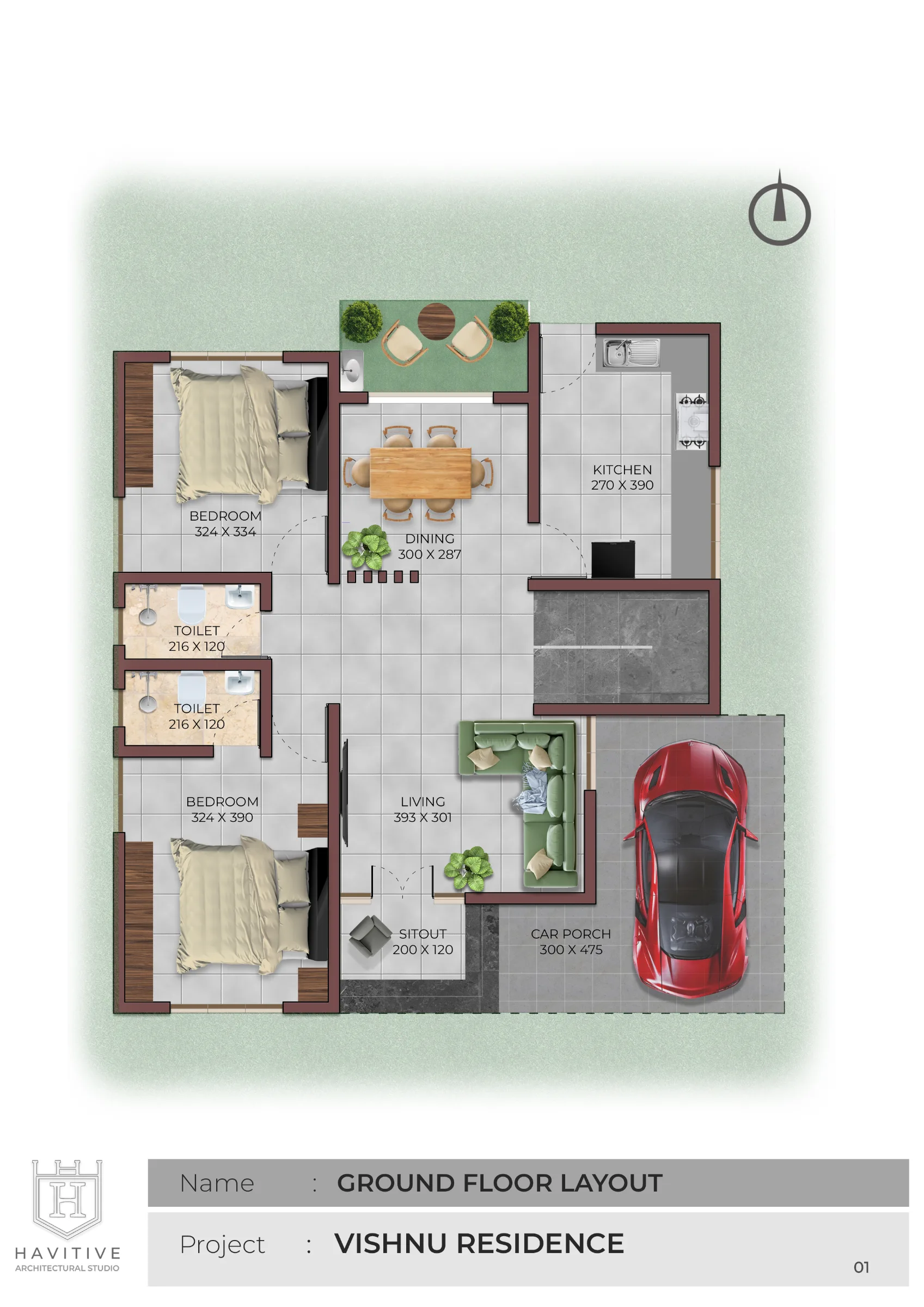 GROUND FLOOR PLAN plan